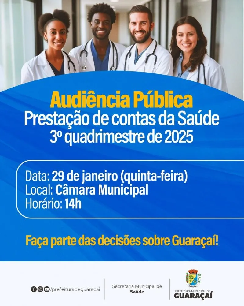 FOTO: PREFEITURA DE GUARAÇAÍ